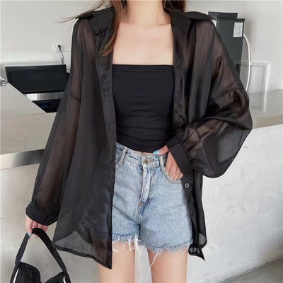 Chaqueta Larga Elegante de Manga Larga en Perla - Diseño Sofisticado y Minimalista - Image 17