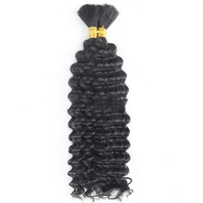 Cabello a Granel Ondas Profundas Boho Trenzas Mixtas Humano - Image 9