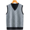 Chaleco Cardigan Hombre Primavera Otoño - Suéter Casual Edad Media