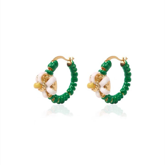 Aretes Esmaltados con Flores Personalizadas - Image 3