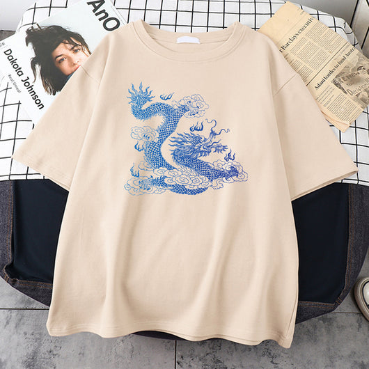 Playera Hombre Dragón Japonés Estampado Minimalista - Image 30