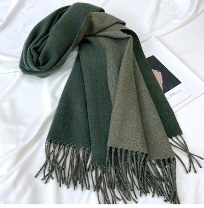 Bufanda de Cachemira para Mujer - Combinación de Colores Otoño Invierno - Image 53