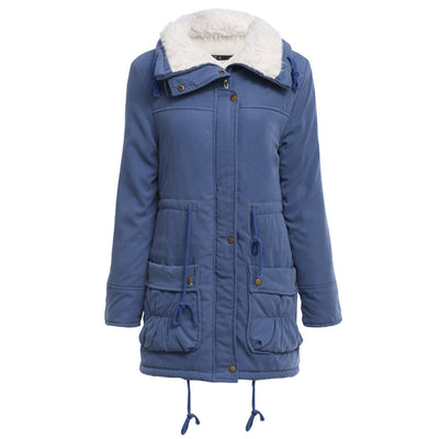 Abrigo de Algodón Forrado en Peluche de Cordero - Diseño Slim Reductor - Image 9