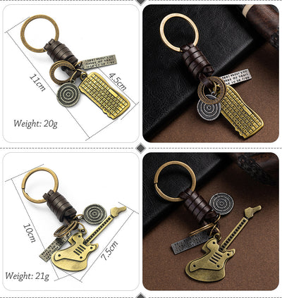 Llavero de Cuero Tejido a Mano - Estilo Vintage Artesanal - Image 25