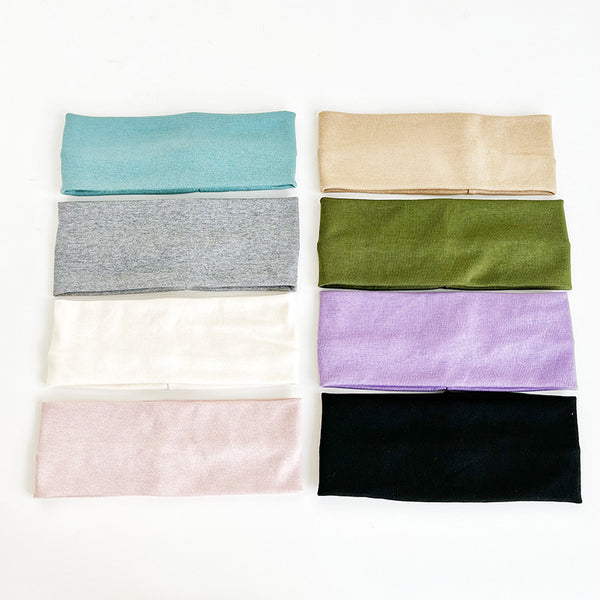 Banda Elástica Tejida de Color Liso para Deporte y Estilo