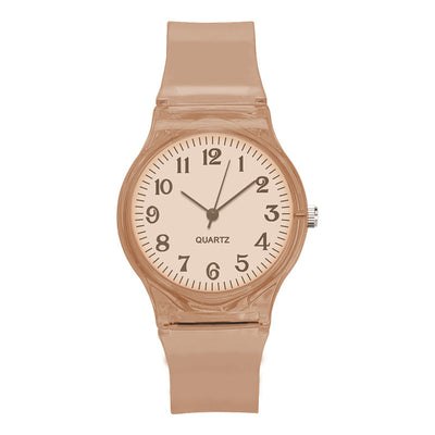 Reloj de Moda con Correa Transparente y Esfera de Color - Image 3