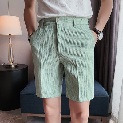 Shorts Casuales para Hombre Tela Waffle Corte Slim - Image 6