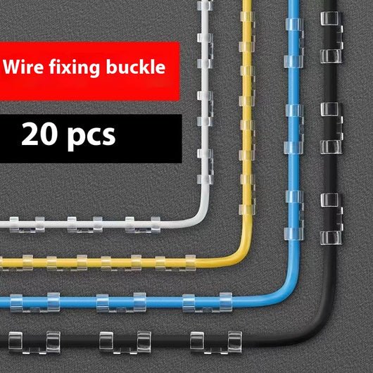 Organizador de Cables Adhesivo sin Perforación con Clips de Sujeción - Image 4