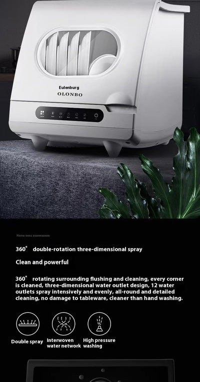 Lavavajillas de Escritorio Compacto con Desinfección Automática e Instalación Libre - Image 15