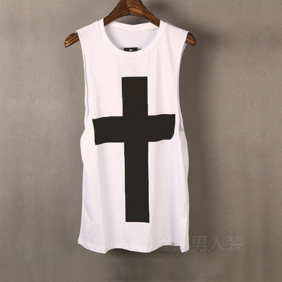 Playera Hombre sin Mangas Cruzada Hombros Anchos Corazón - Image 10