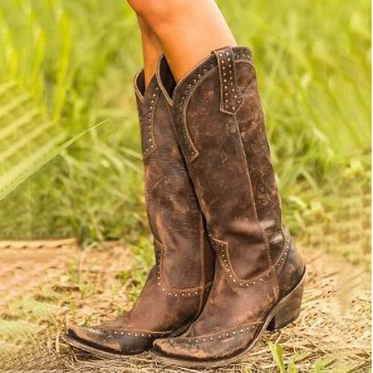 Botas Retro con Tachas para Mujer - Image 5