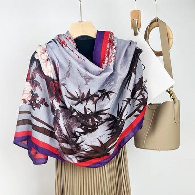 Foulard de Algodón y Lino Ligero - Pareo Sedoso Protección Solar para Playa y Viajes - Image 54