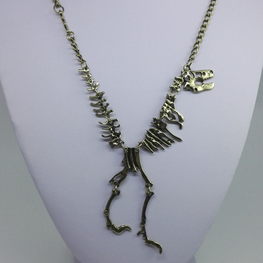 Collar Colgante Dinosaurio Esqueleto Aleación Estilo Personalidad Exagerado - Image 4