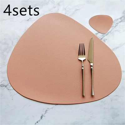 Mantel Individual Aislante de Cuero PU - Posavasos Antideslizante para Cocina - Image 21