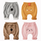 Pantalones para bebé con parches de dibujos animados