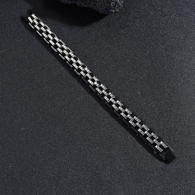 Pulsera Reloj Acero Titanio Triple Fila Hombre - Image 3
