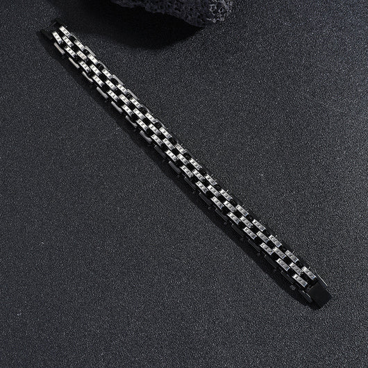 Pulsera Reloj Acero Titanio Triple Fila Hombre - Image 3