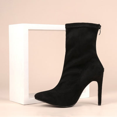 Botas de Tacón Stiletto en Gamuza para Mujer - Image 4