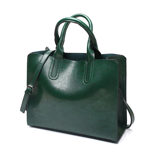 Bolso de Hombro Retro en 8 Colores - Bolsa Tote de Cuero Encerado Versátil