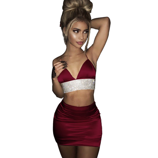 Conjunto de 2 Vestidos de Noche con Tirantes Finos - 3 Colores - Image 6