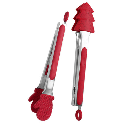 Pinza de Cocina Navideña de Silicona con Cierre Seguro - Accesorio Multiusos para Servir - Image 3