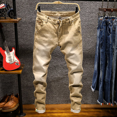 Jeans de Moda Primavera Hombre - Pantalones Elásticos Ajustados Europeos - Image 9