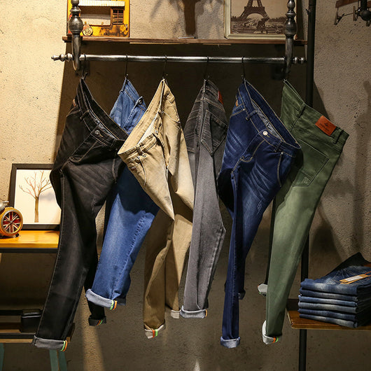 Jeans de Moda Primavera Hombre - Pantalones Elásticos Ajustados Europeos - Image 3