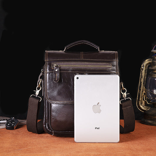 Bolso Crossbody de Cuero para Hombre - Versátil y Funcional - Image 4