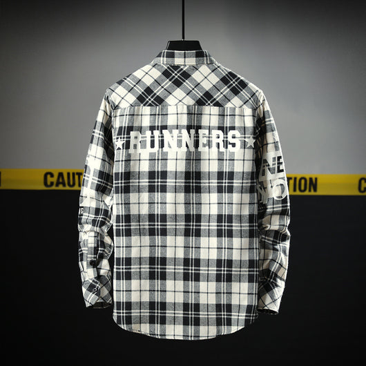Camisa Casual a Cuadros Slim Fit para Hombre - Image 4