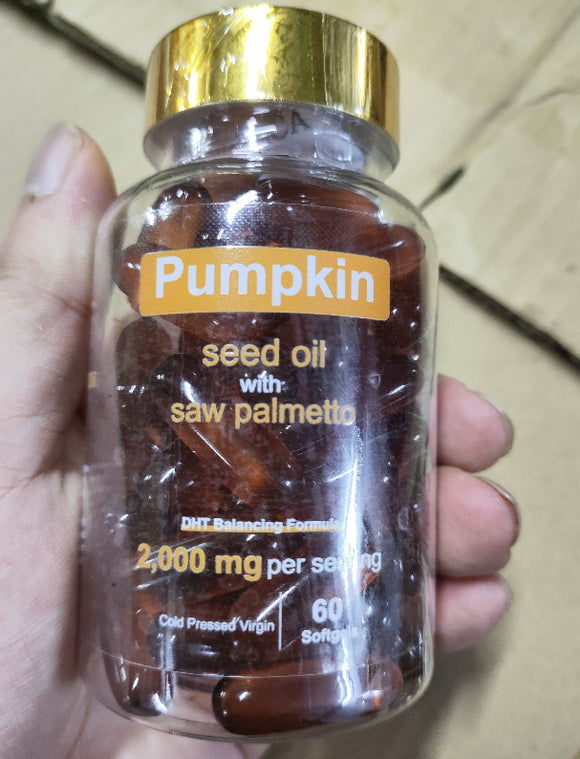 Cápsulas Blandas de Aceite de Semilla de Calabaza Natural