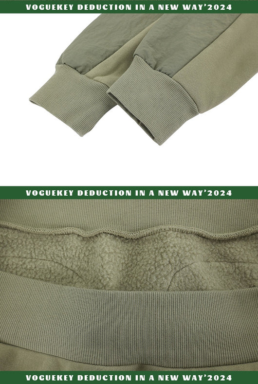 Sudadera Acolchada con Capucha y Bolsillos - Mangas Raglán en Terciopelo - Image 10