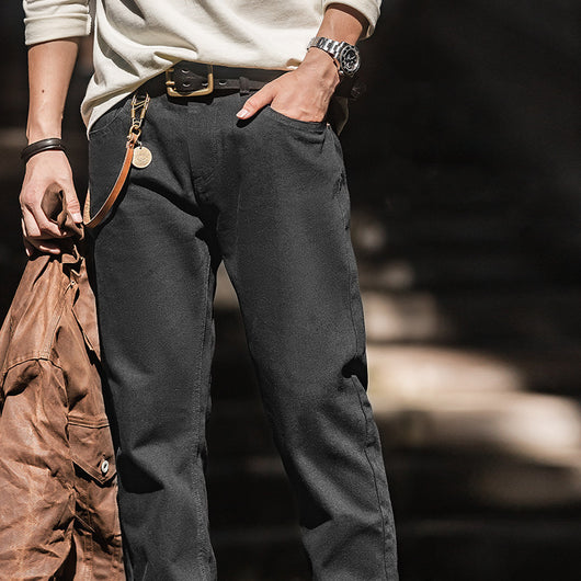 Jeans Rectos Lavados para Hombre - Estilo Casual Moderno - Image 7