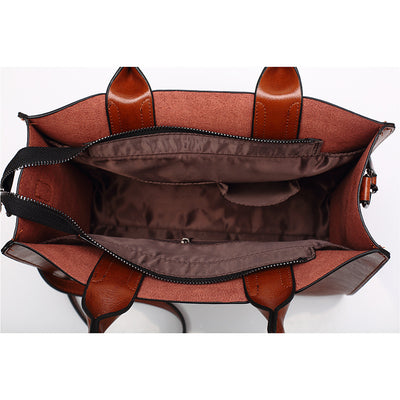 Bolso de Hombro Retro en 8 Colores - Bolsa Tote de Cuero Encerado Versátil - Image 3