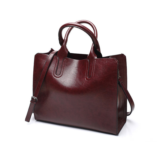 Bolso de Hombro Retro en 8 Colores - Bolsa Tote de Cuero Encerado Versátil - Image 9