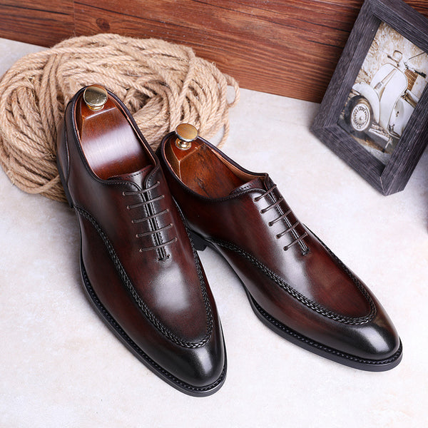 Zapatos de Cuero Genuino con Suela Compuesta - Cordones Clásicos