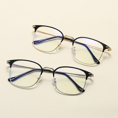 Gafas Ópticas Retro Cuadradas con Filtro Azul para Miopía - Image 6