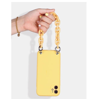 Funda Amarilla para Teléfono con Cadena de Cuentas - Image 10