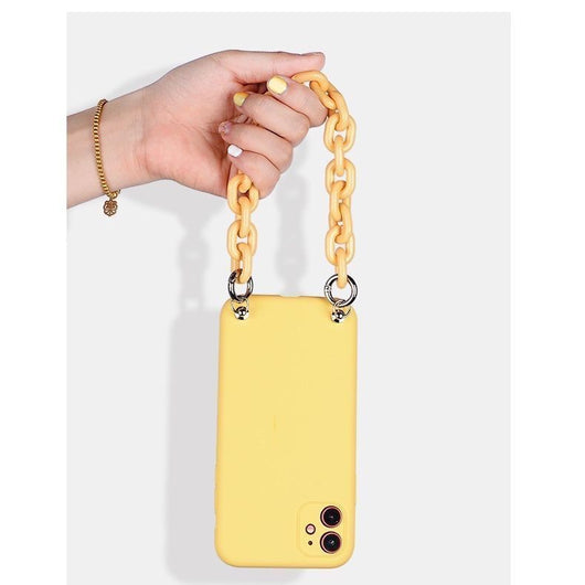 Funda Amarilla para Teléfono con Cadena de Cuentas - Image 10