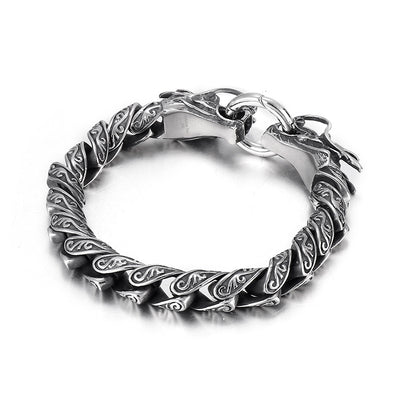 Pulsera Masculina de Acero Titanio con Doble Cierre Personalizado - Image 2