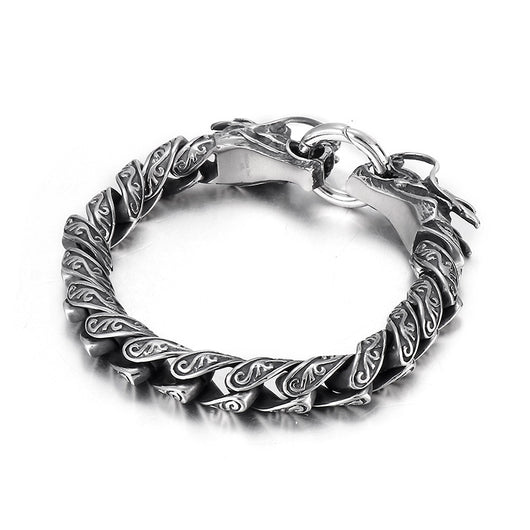 Pulsera Masculina de Acero Titanio con Doble Cierre Personalizado - Image 2