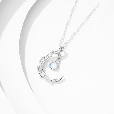 Collar de Plata Esterlina para Mujer con Cristal Coloreado - Cadena Clavícula Bosque Pequeño S925 - Image 4