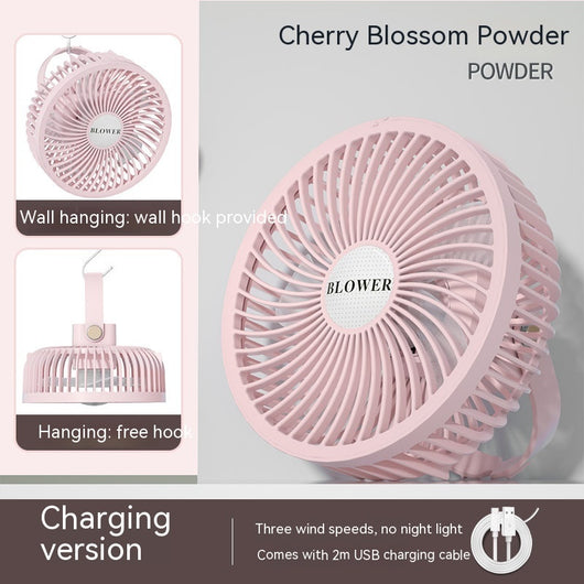 Ventilador Portátil Recargable con Luz Nocturna - Diseño Infantil para Escritorio y Cabecera - Image 13