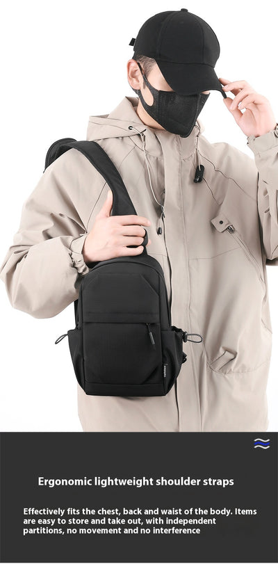 Mochila Pecho Oxford para Hombre - Bolsa Cruzada Funcional - Image 22