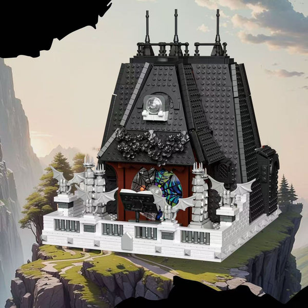 Casa Negra Miércoles Negro - Juego de Construcción Modular con Bloques y Almacenamiento