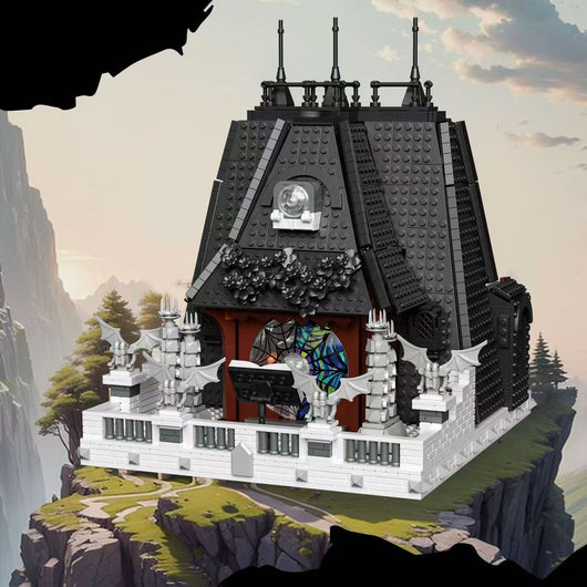 Casa Negra Miércoles Negro - Juego de Construcción Modular con Bloques y Almacenamiento - Image 2