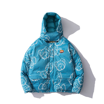 Chaqueta Holgada de Algodón con Capucha Estilo Workwear - Image 5