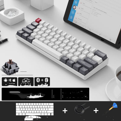 Teclado Mecánico Inalámbrico Dual Mode Bluetooth y Cable con Estuche - Image 22