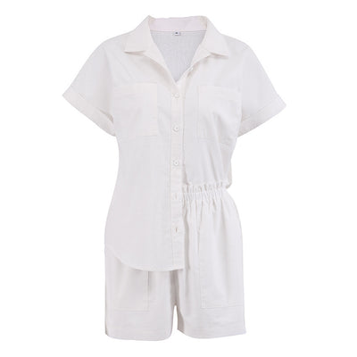 Conjunto Casual de Blusa y Shorts para Mujer - Cómodo y Versátil - Image 2
