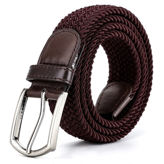 Cinturón de Cuero Tejido Elástico para Hombre - Image 8