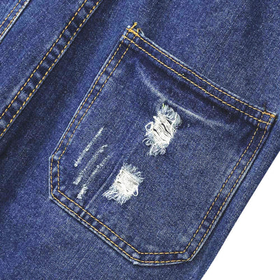 Overol Denim Rasgado con Estilo Urbano - Image 4